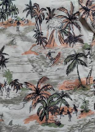 Оригинальная гавайская летняя рубашка h&m divided скелеты6 фото