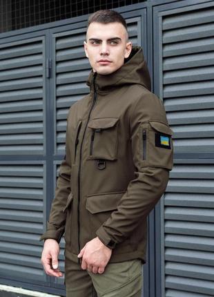 Куртка мужская демисезонная с капюшоном хаки pobedov ukraine