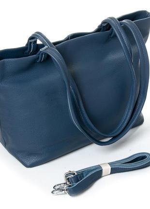 Podium сумка женская классическая кожа alex rai 8922-9 blue распродажа3 фото