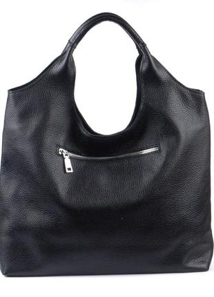 Шкіряна чорна жіноча сумка, кольори в асортименті2 фото