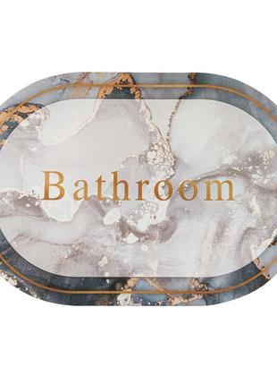 Водопоглинаючий килимок у ванну кімнату, мармур "bathroom", 40 х 60 см2 фото