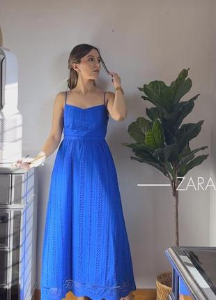 Плаття платье сукня zara сарафан прошва3 фото