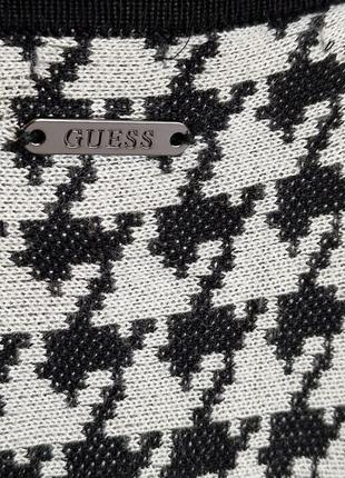 Стильное пончо в гусиную лапку guess, оригинал, 100% вискоза7 фото