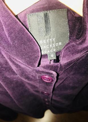 Велюровый пиджак, фиолетовый пиджак, размер 124 фото