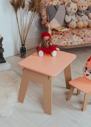 Вау! детский стол! отличный подарок для ребенка. стол с ящиком и стульчик. для учебы,рисования,игры3 фото