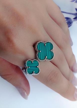 🍀 двойное колечко 485грн