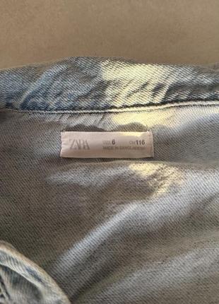 Джинсовий комбінезон zara 6 років4 фото