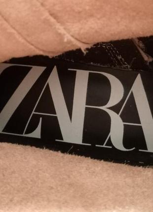 Кожаные демисезонные ботинки zara, не носились.9 фото