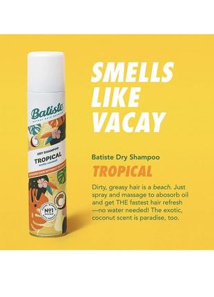 Сухий шампунь batiste tropikal2 фото