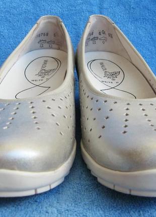 476. туфли серебряные waldlaufer 38,5 р. полнота н6 фото