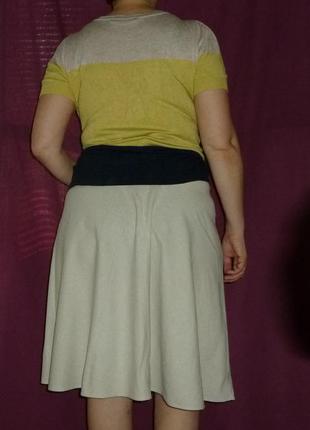 Натуральная, юбка, льняная, базовая, капсула, m&s2 фото