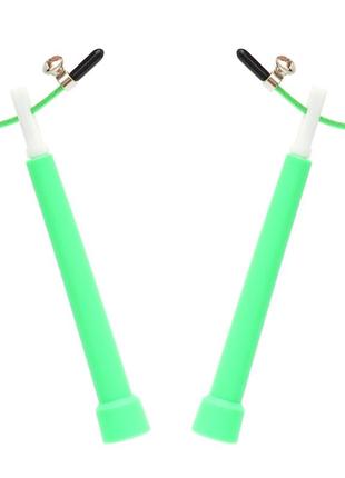 Скакалка швидкісна для кросфіту cornix speed rope basic xr-0165 green poland2 фото
