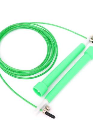 Скакалка швидкісна для кросфіту cornix speed rope basic xr-0165 green poland3 фото
