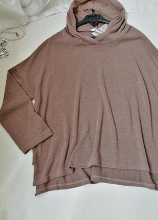 ⛔ светр кофта худи з капюшоном капюшон тонкий трикотаж в'язка оверсайз свитер кофта худи с капюшоном7 фото