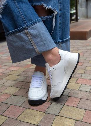Белые женские кожаные кроссовки распродаж,акционная цена только на наличие 💥💥💥2 фото