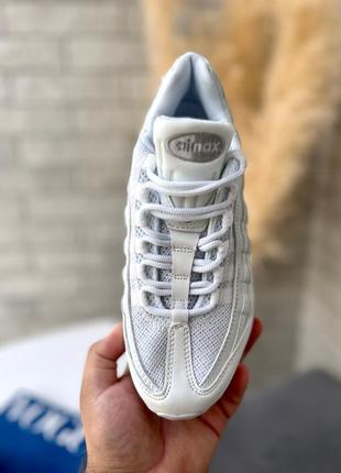 Nike air max 95 recraft triple white3 фото