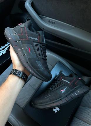 Мужские кроссовки reebok zig kinetica black red