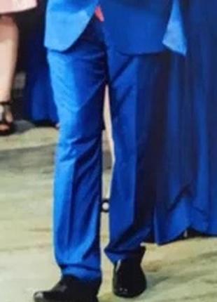 Мужской классический синий костюм (richmen), размер 48 + галстук3 фото