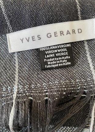 Yves gerard вовняна шаль шарф4 фото