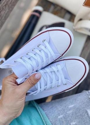 Кеды кроссовки в стиле классических белых  converse