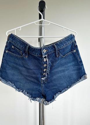 Джинсовые шорты женские хлопок синие