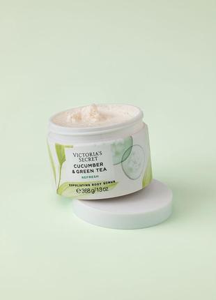 Скраб для тіла огірок та зелений чай cucumber & green tea scrub victoria's secret