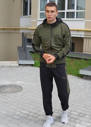 Спортивный костюм puma хаки