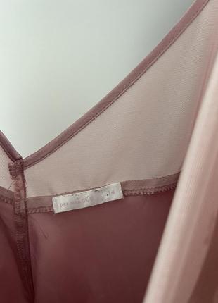 Нарядная сатиновая ночная рубашка marks & spenser5 фото