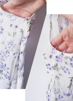 Летняя блуза топ с открытой спиной цветочный принт sale распродажа zara4 фото