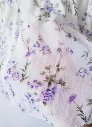Летняя блуза топ с открытой спиной цветочный принт sale распродажа zara7 фото