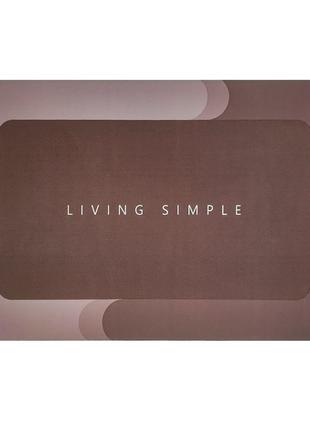 Водопоглинаючий килимок в коридор або у ванну кімнату "living simple", 40 х 60 см2 фото