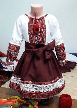 Украинский костюм платья вышиванка2 фото