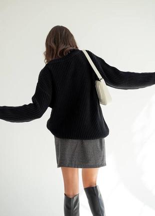 Базовый свитер крупной вязки3 фото