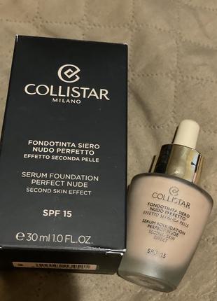 Collistar serum foundation perfect nude second skin effect spf 15