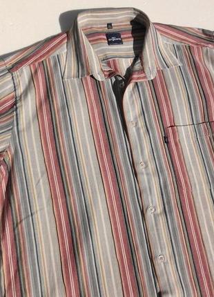 Engbers. стильная рубашка в объёмную полоску из германии.