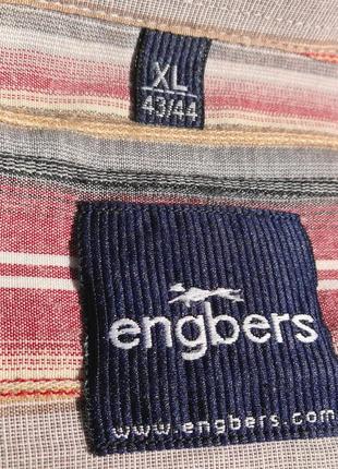 Engbers. стильная рубашка в объёмную полоску из германии.6 фото