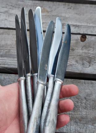 Старые советские кухонные ножи ссср алюминиевая ручка артель ширпотреб6 фото