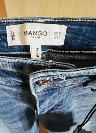 Mango джинсы серия kim, новые с этикетками, оригинал5 фото