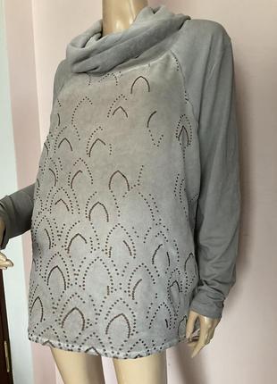 Фирменная вободная блузка с шелком/l/brend nile2 фото