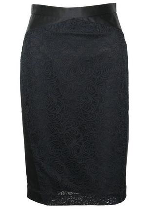 Nicole miller lace pencil skirt юбка нарядная s 36 442 фото