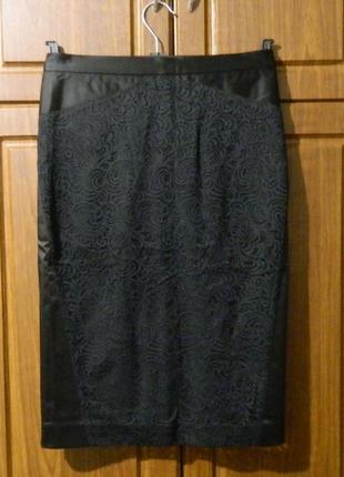 Nicole miller lace pencil skirt юбка нарядная s 36 443 фото