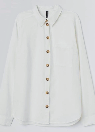 Базовая рубашка h&m p. xs-s