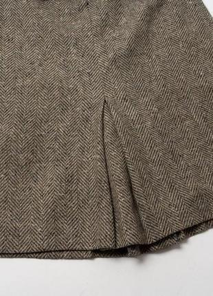 Burberrys vintage wool tweed skirt женская юбка3 фото