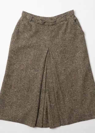 Burberrys vintage wool tweed skirt женская юбка4 фото