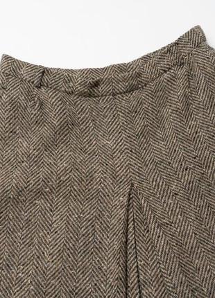 Burberrys vintage wool tweed skirt женская юбка5 фото