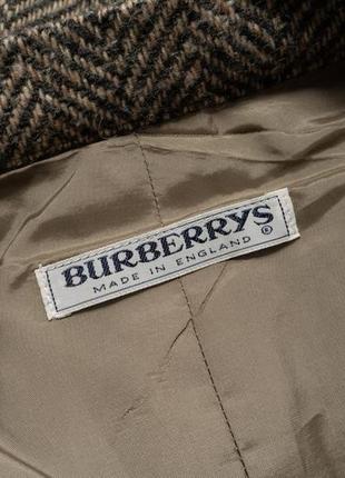 Burberrys vintage wool tweed skirt женская юбка8 фото