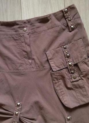 Асимметричная хлопковая юбка с карманчиком sisline3 фото