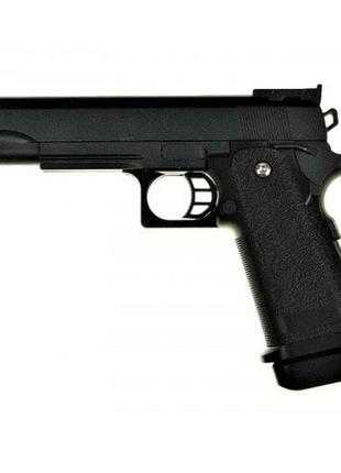Оченка! дитячий пістолет на кульках colt m1911 hi-capa" g6-uc метал чорний