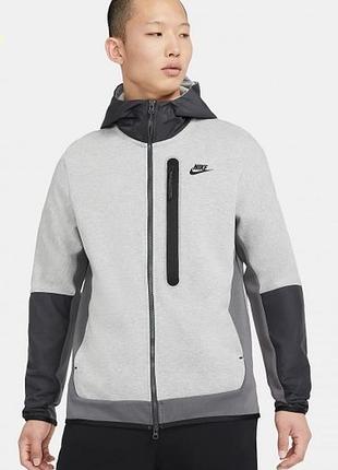Кофта nike sportswear tech fleece woven full-zip