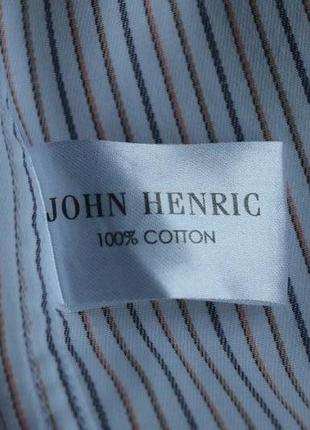 Мужская итальянская рубашка john henric milano shirt6 фото